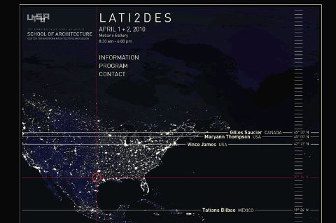 screenshot of homepage of Latitudes Symposium website